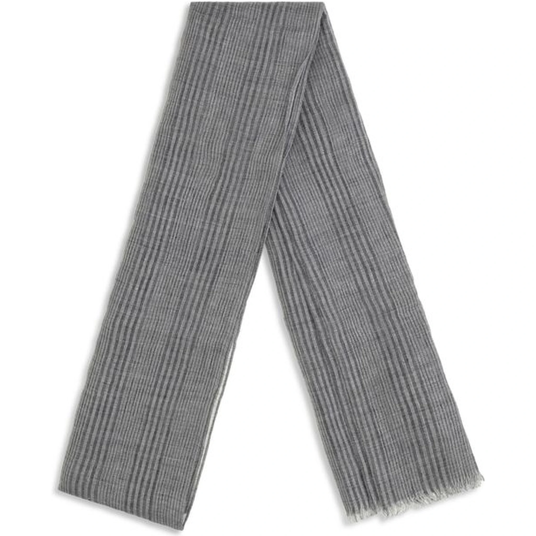 Gray Linen Scarf
