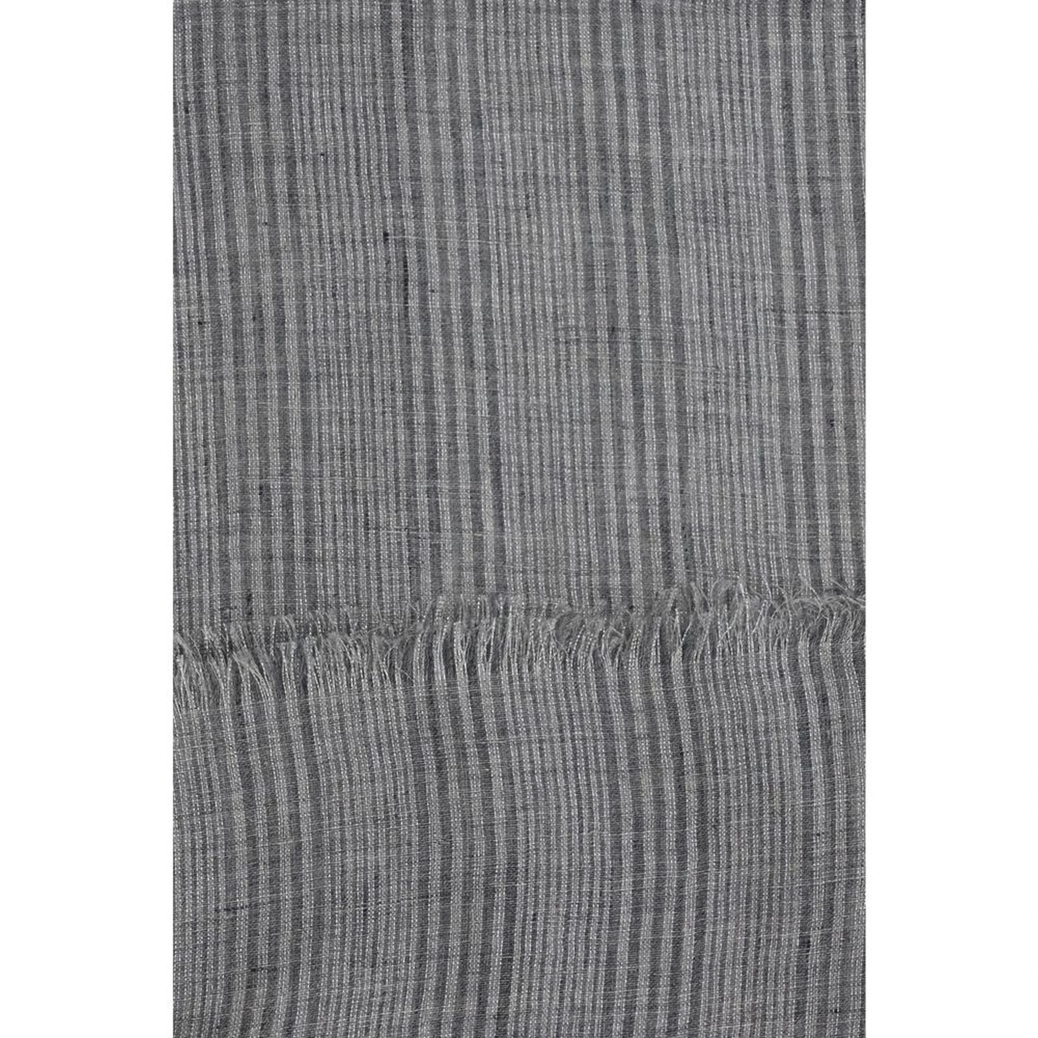 Gray Linen Scarf
