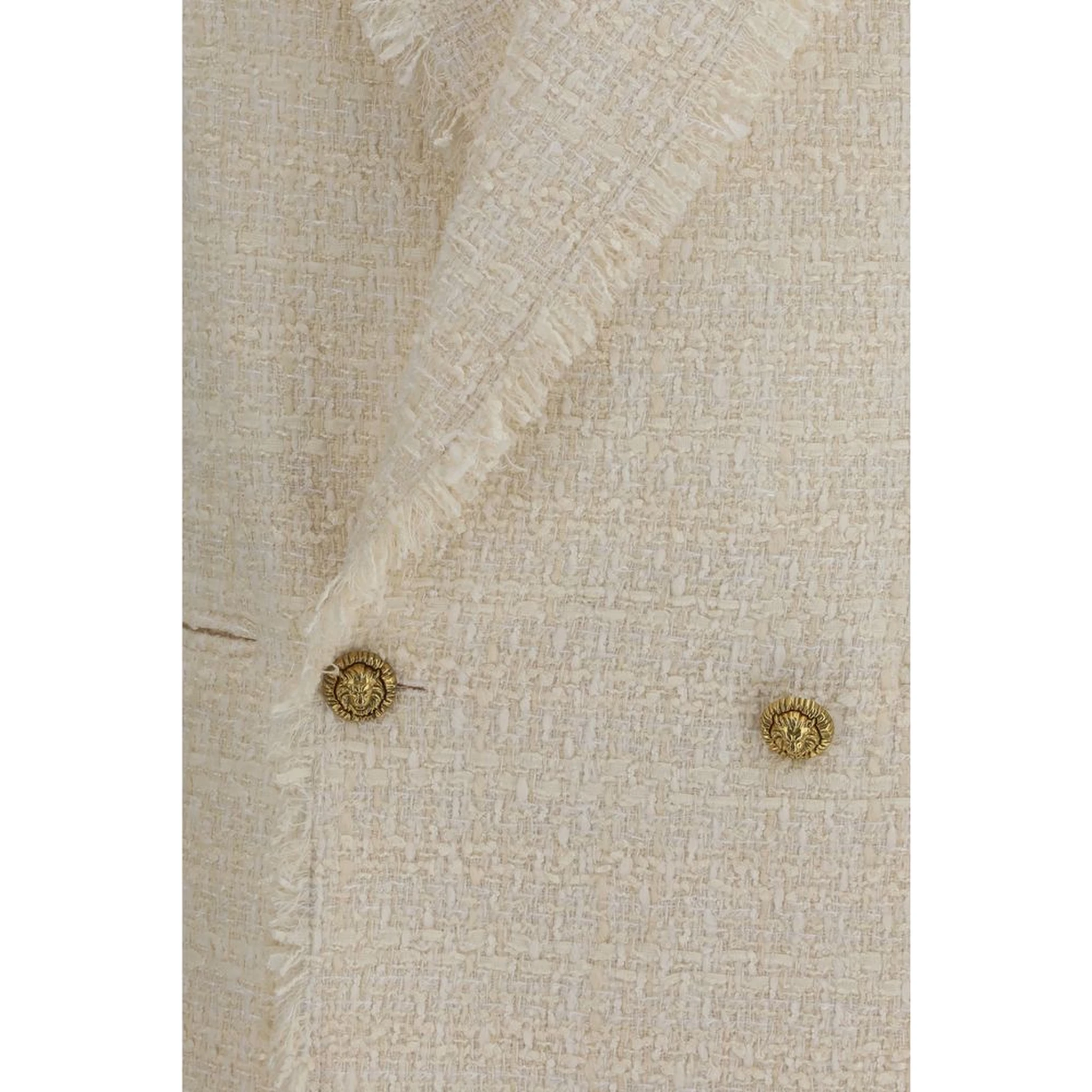 Beige Polyester Jackets And Coat