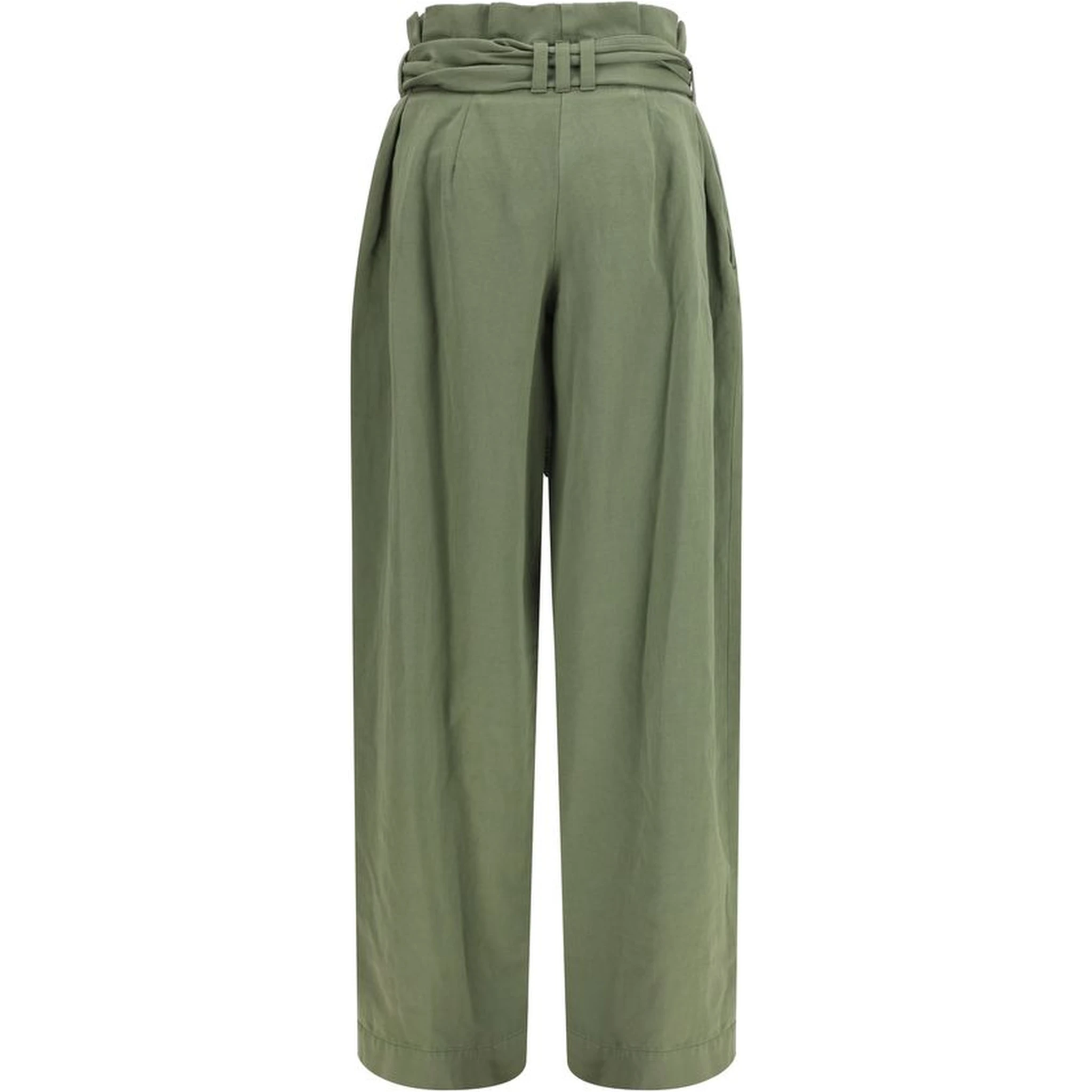 Bicolor Cotton Casual Pants