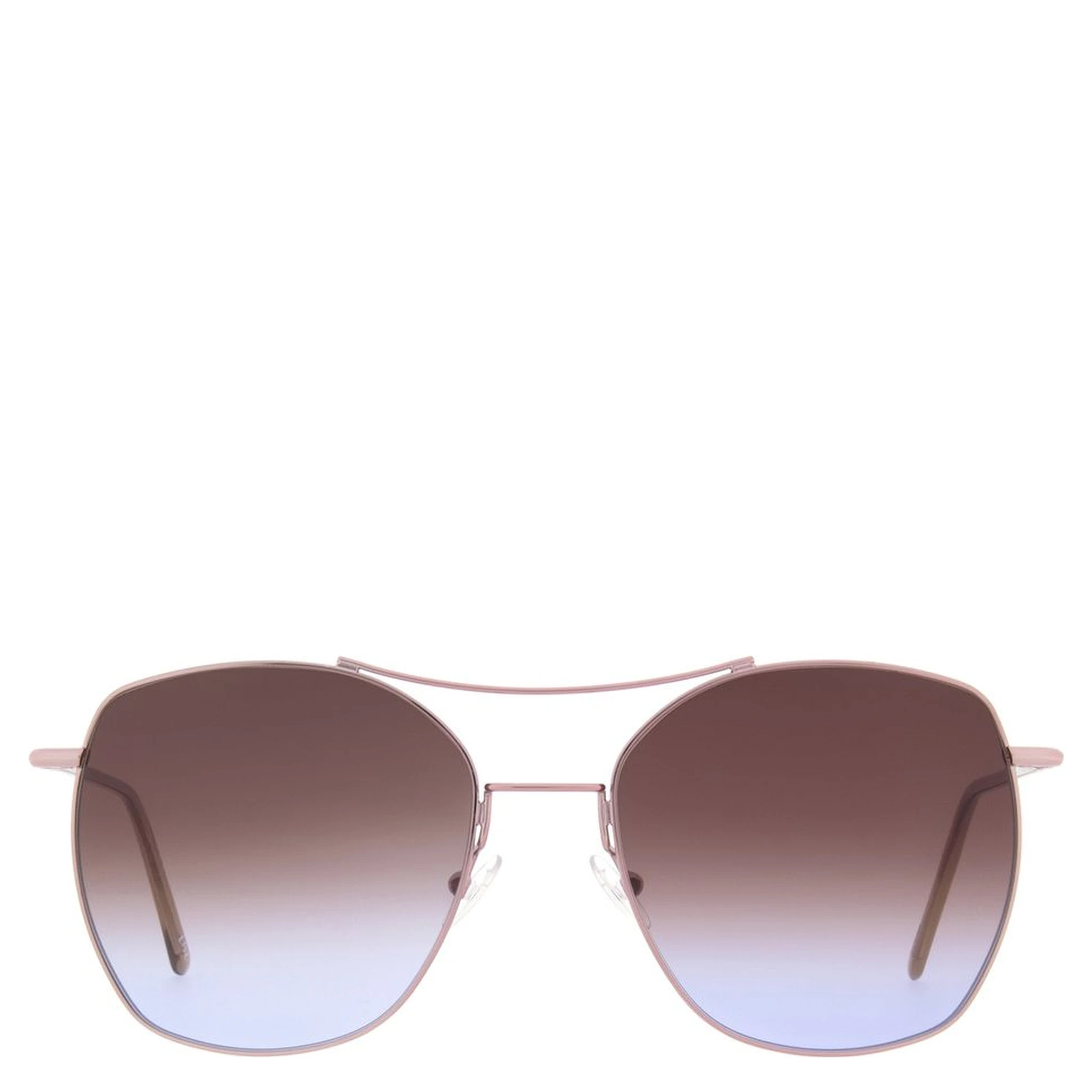 Brown Metal Sunglasses