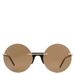Brown Metal Sunglasses