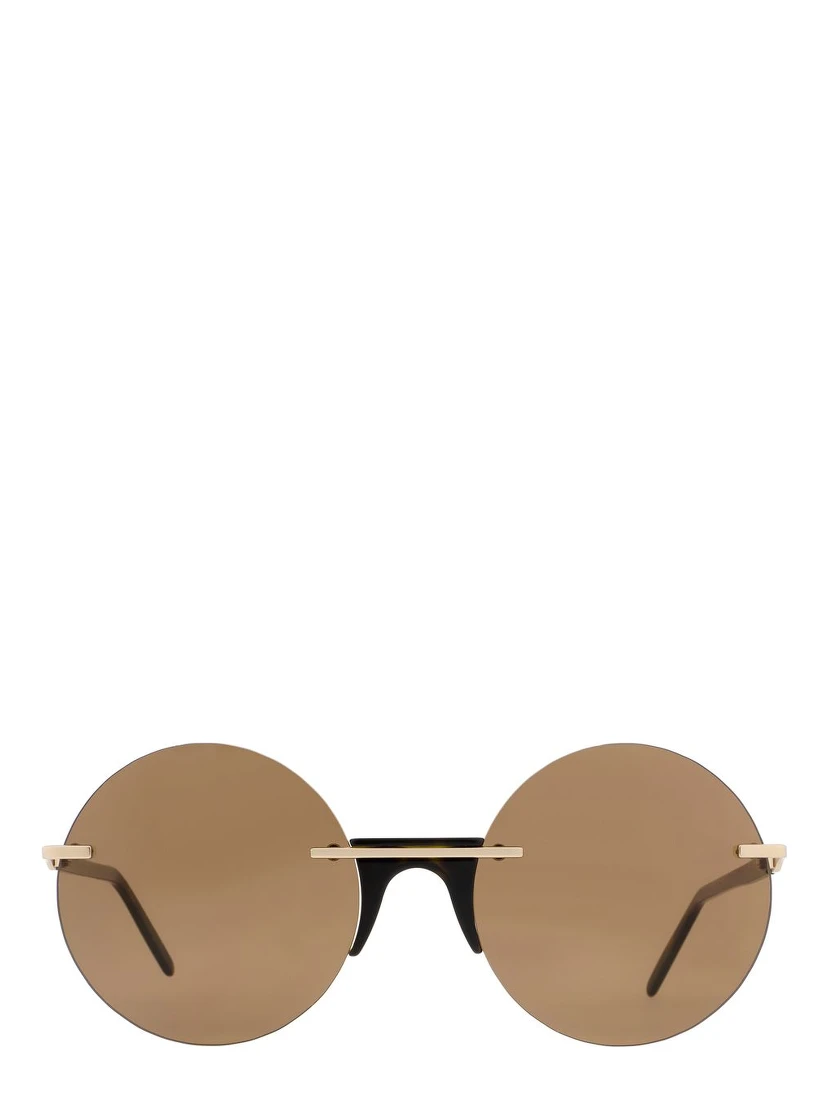 Brown Metal Sunglasses