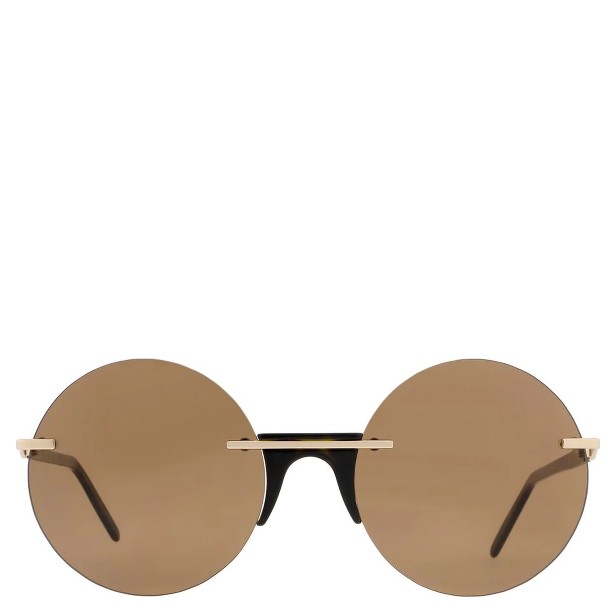 Brown Metal Sunglasses