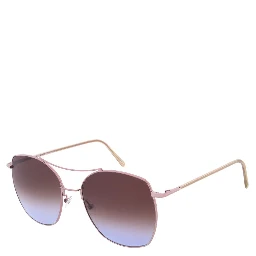 Brown Metal Sunglasses