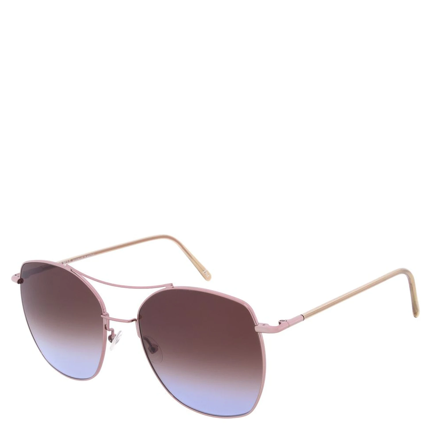 Brown Metal Sunglasses