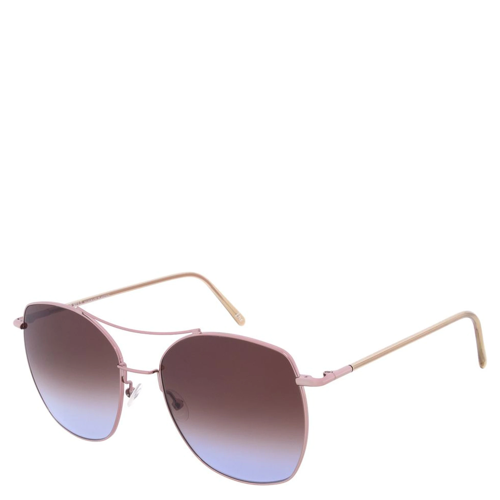 Brown Metal Sunglasses