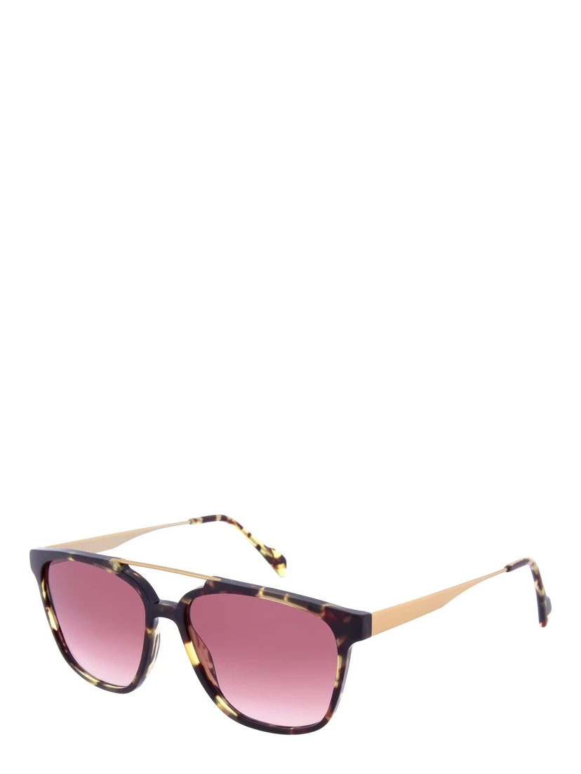Brown Metal Sunglasses
