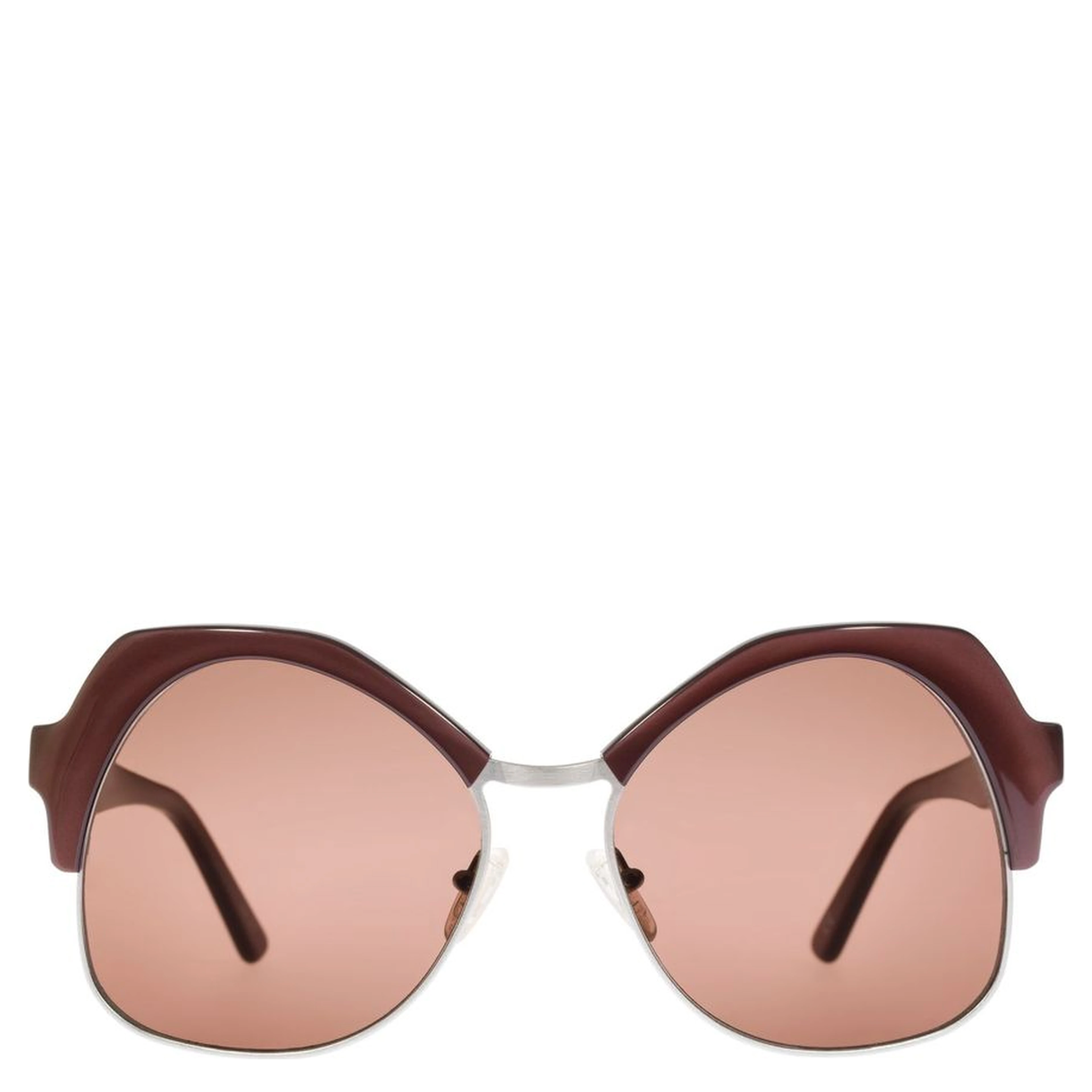 Brown Metal Sunglasses