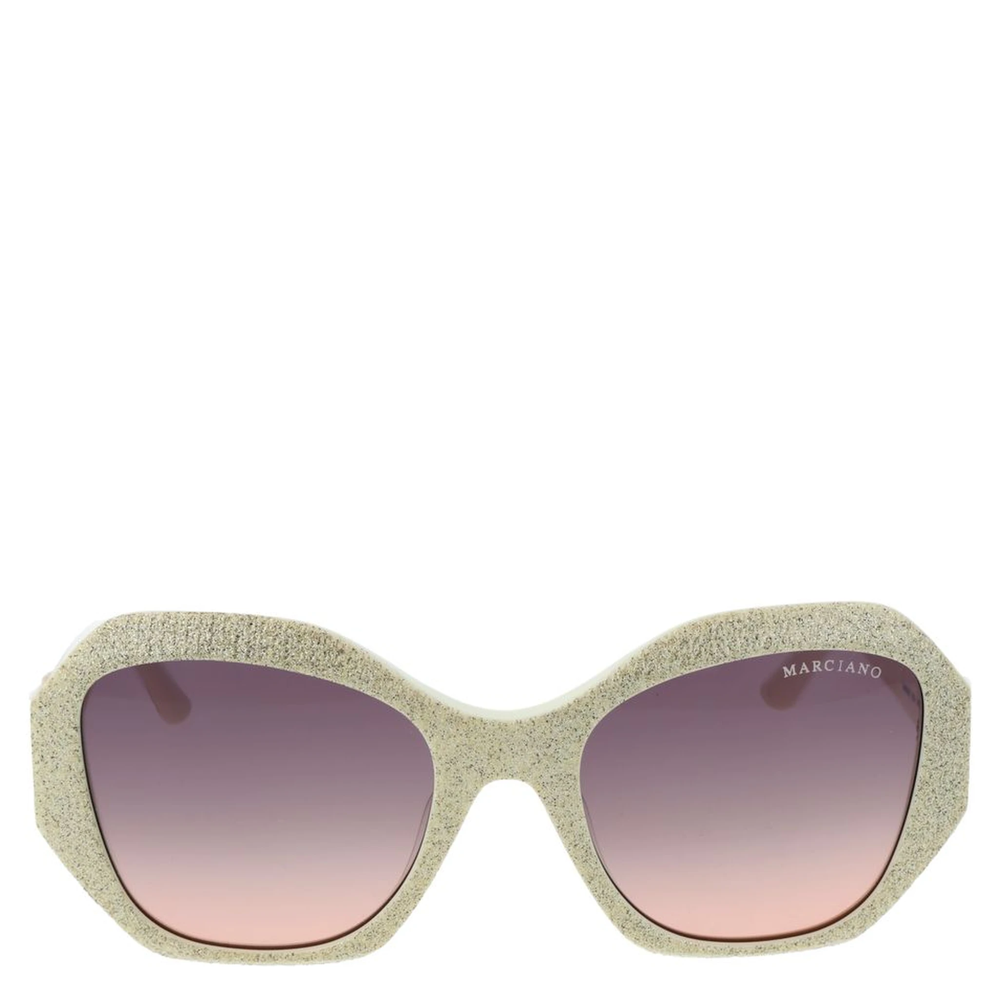 Beige Plastic Sunglasses