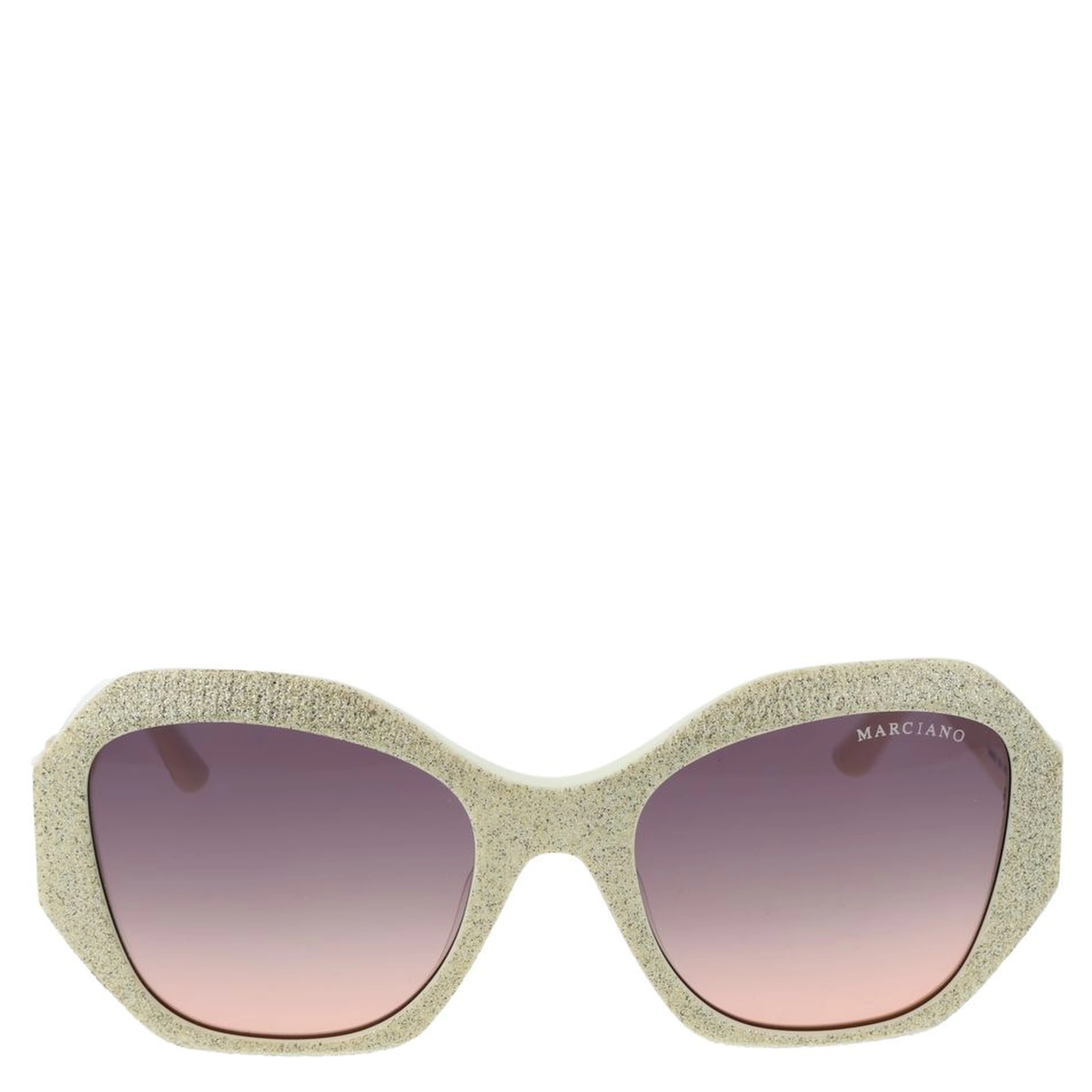 Beige Plastic Sunglasses