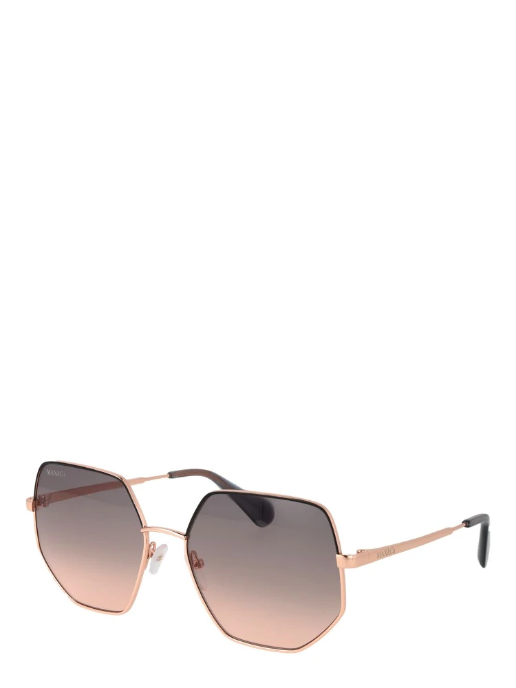 Rose Gold Metal Sunglasses