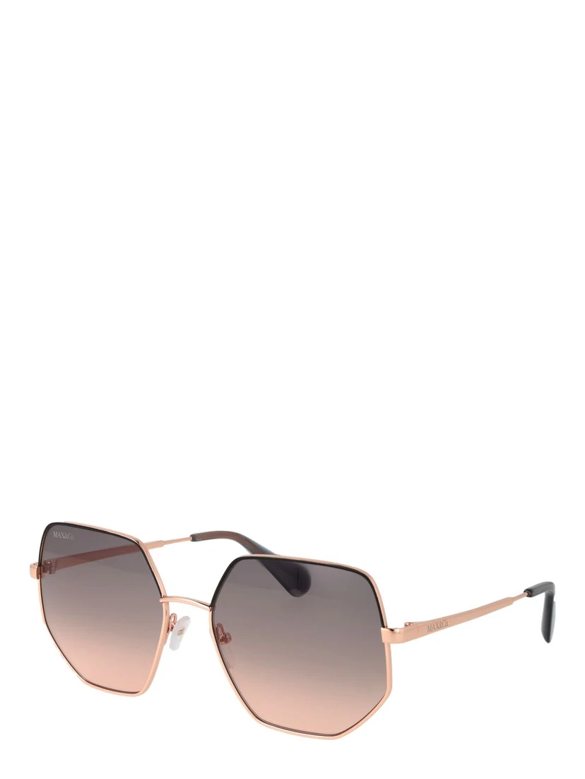 Rose Gold Metal Sunglasses