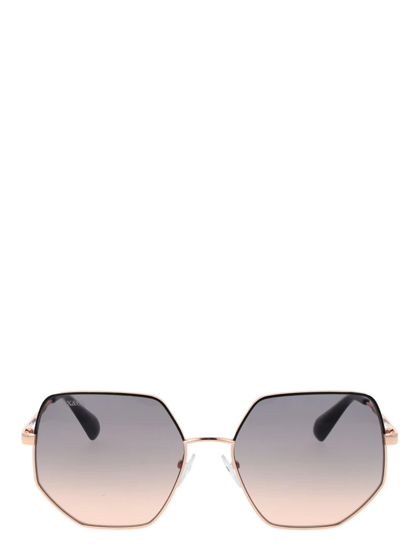 Rose Gold Metal Sunglasses