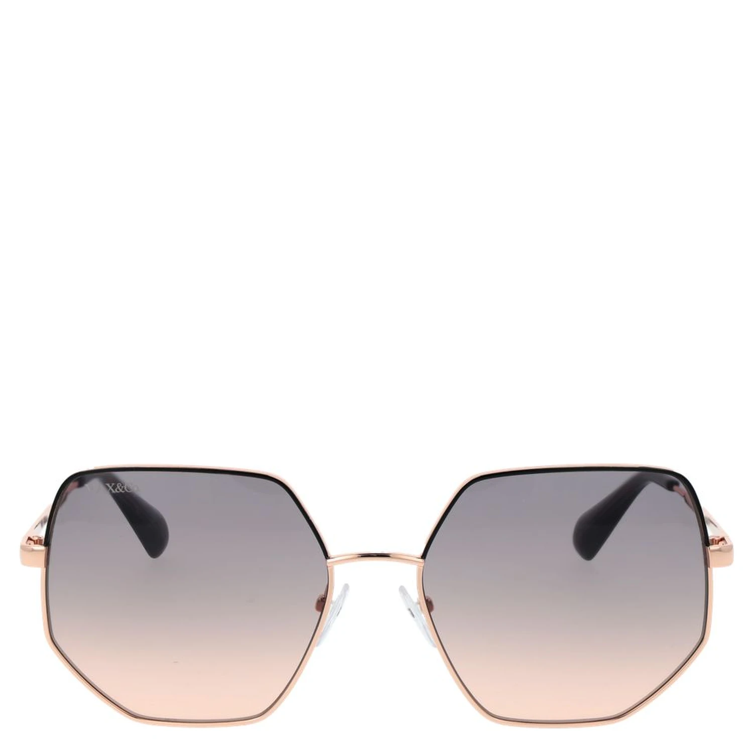 Rose Gold Metal Sunglasses