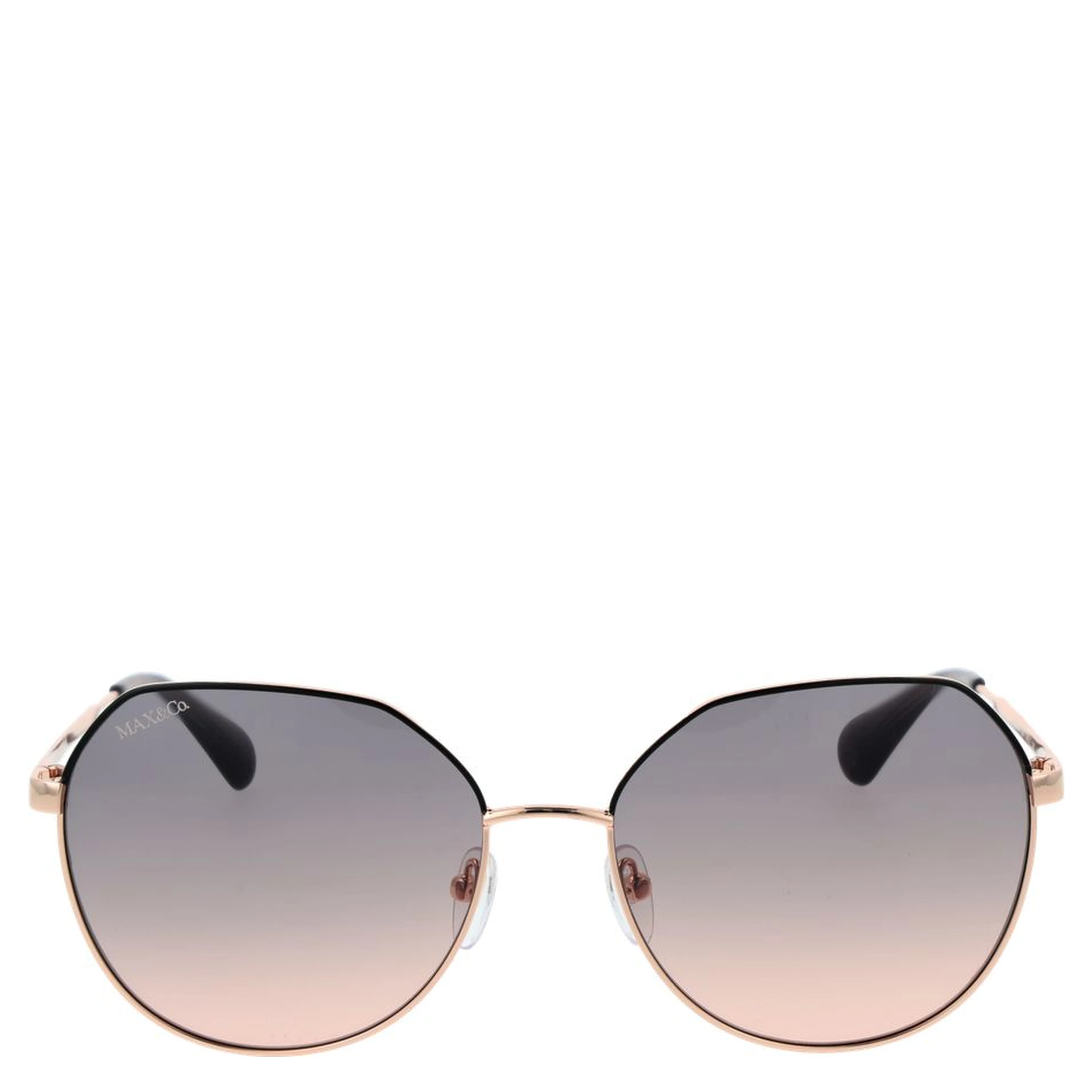 Rose Gold Metal & Plastic Sunglasses