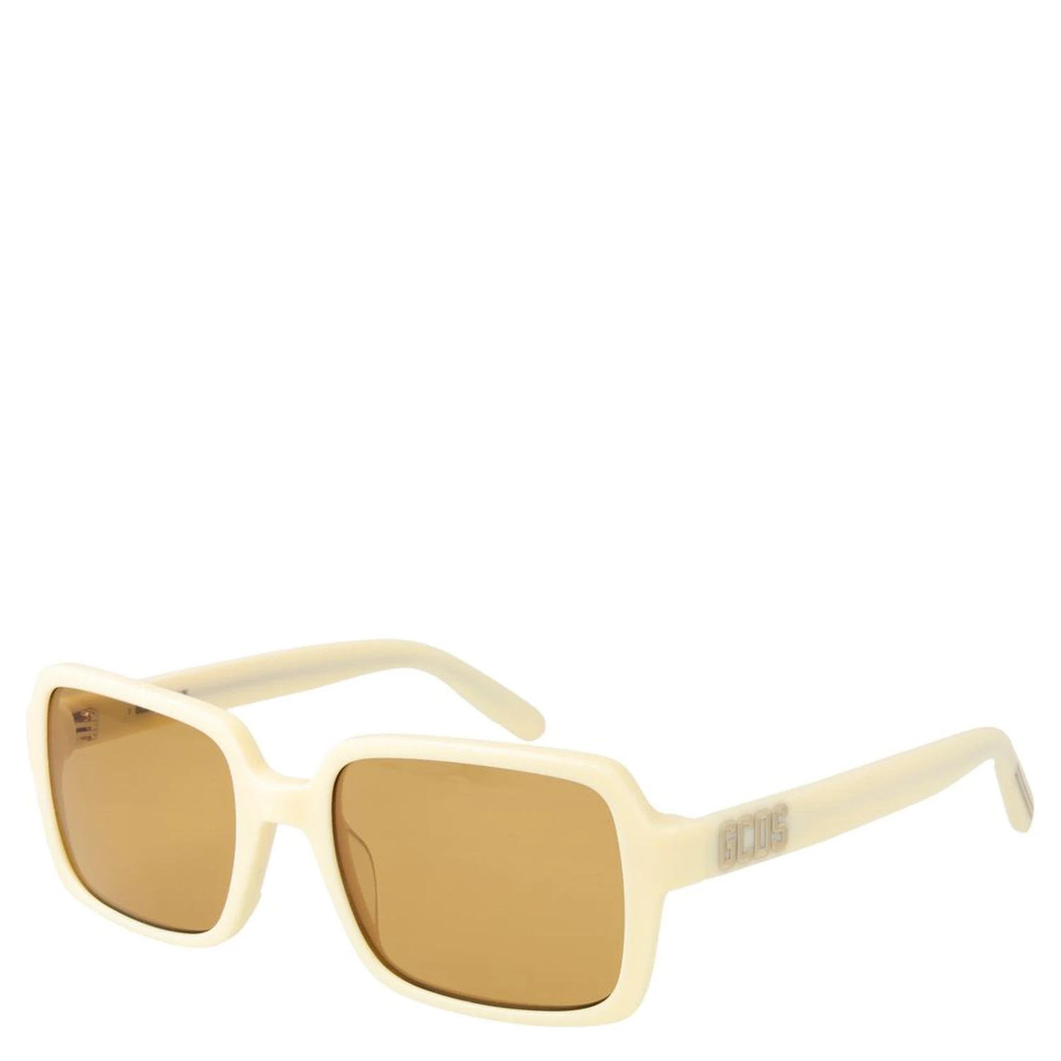 Beige Plastic Sunglasses