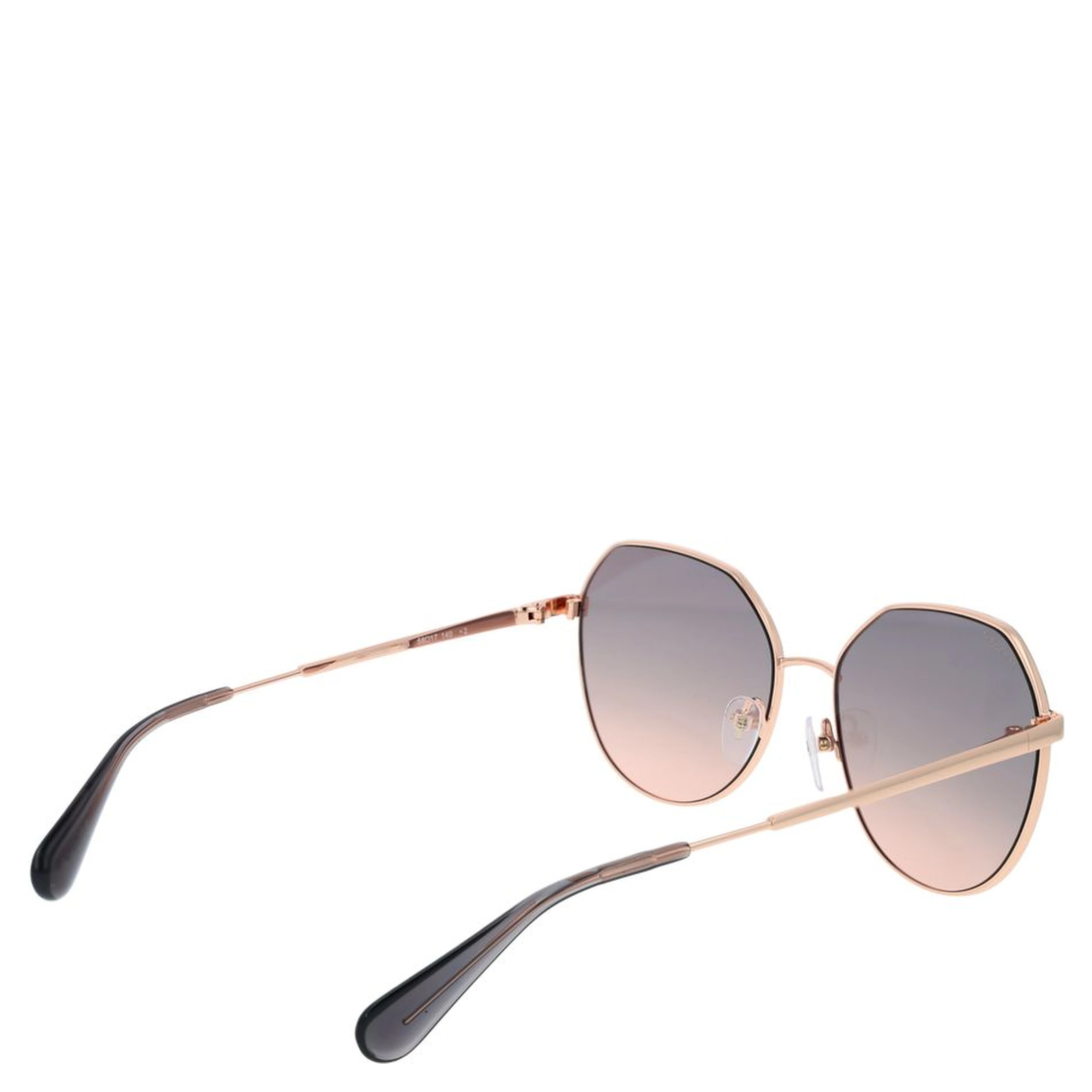 Rose Gold Metal & Plastic Sunglasses