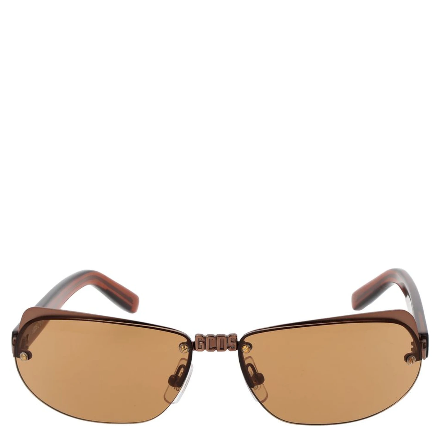Brown Metal Sunglasses