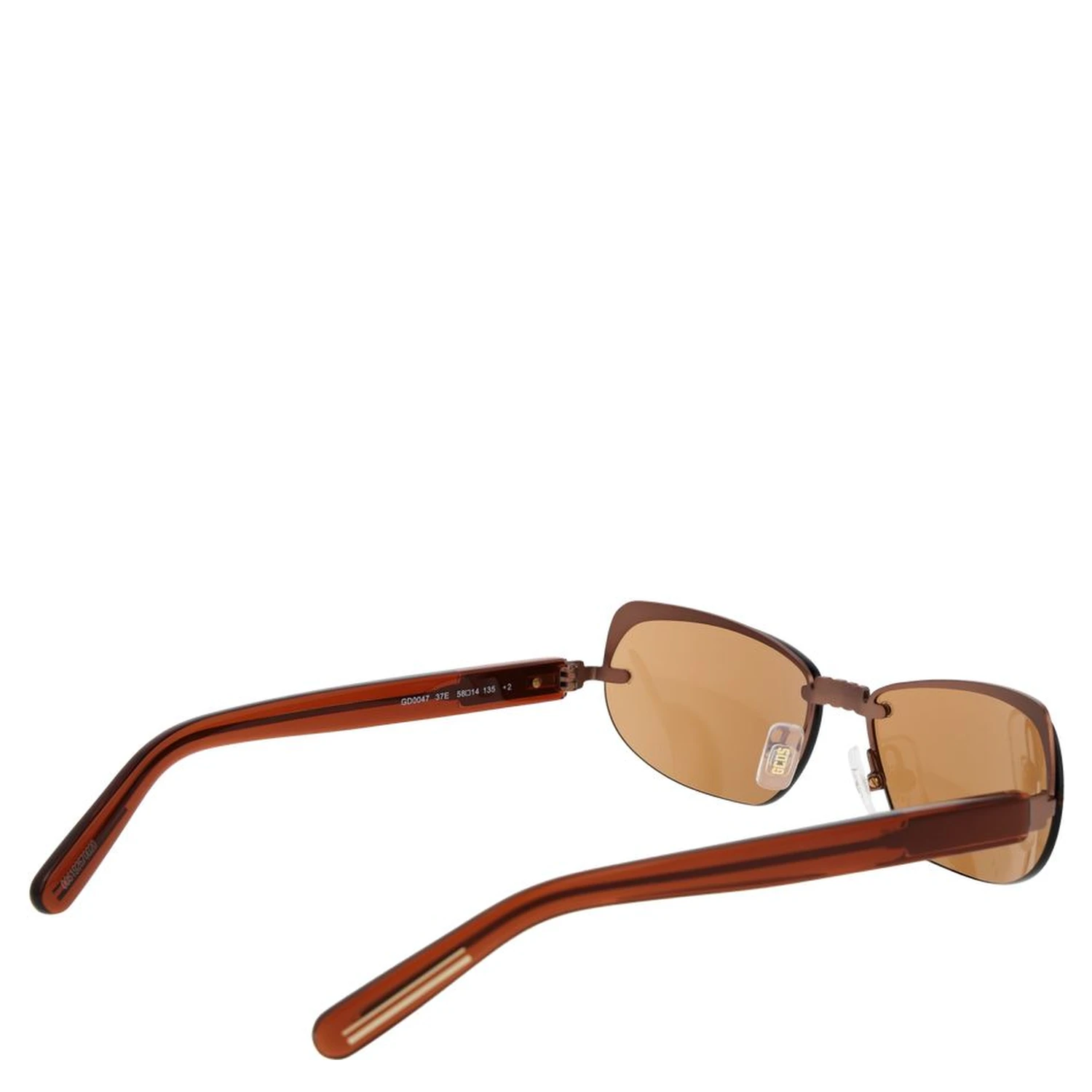 Brown Metal Sunglasses