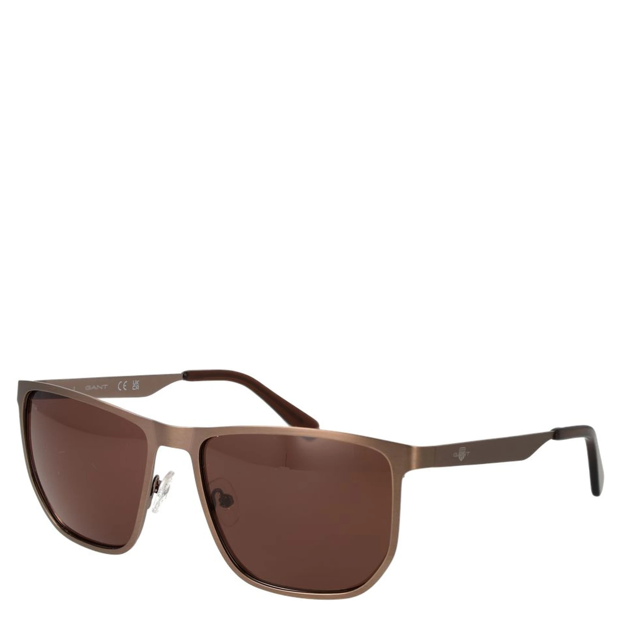 Brown Metal Sunglasses