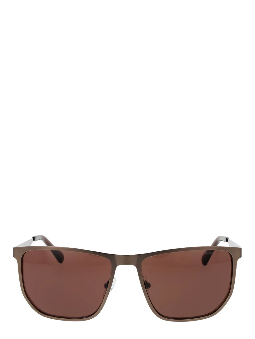 Brown Metal Sunglasses