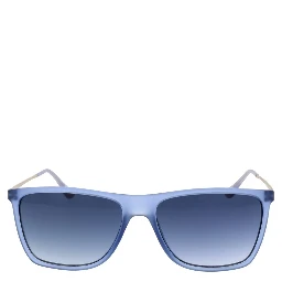 Blue Stainless Steel Sunglasses