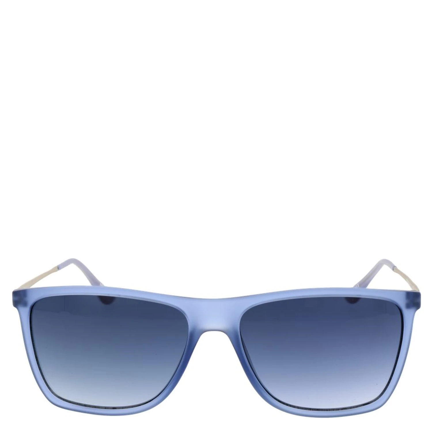 Blue Stainless Steel Sunglasses