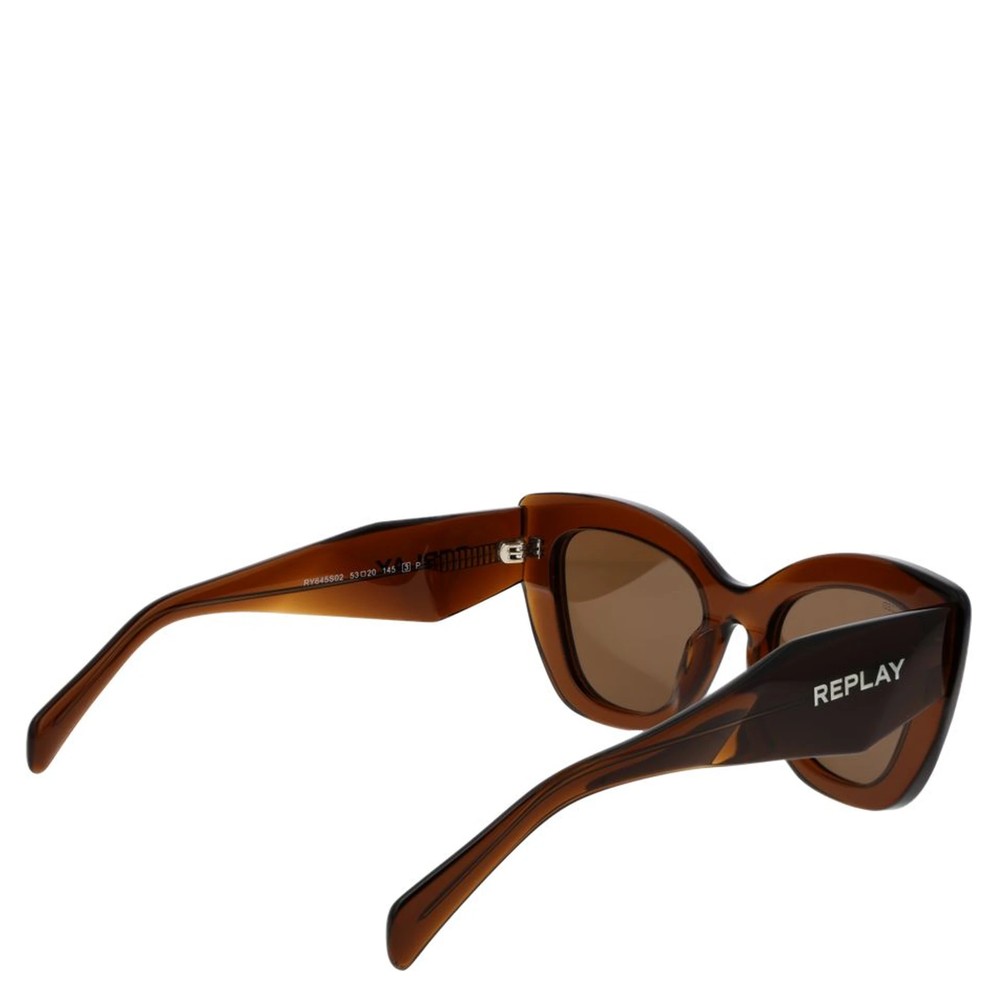 نظارات شمسية بنية اللون من الأسيتات