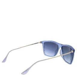 Blue Stainless Steel Sunglasses