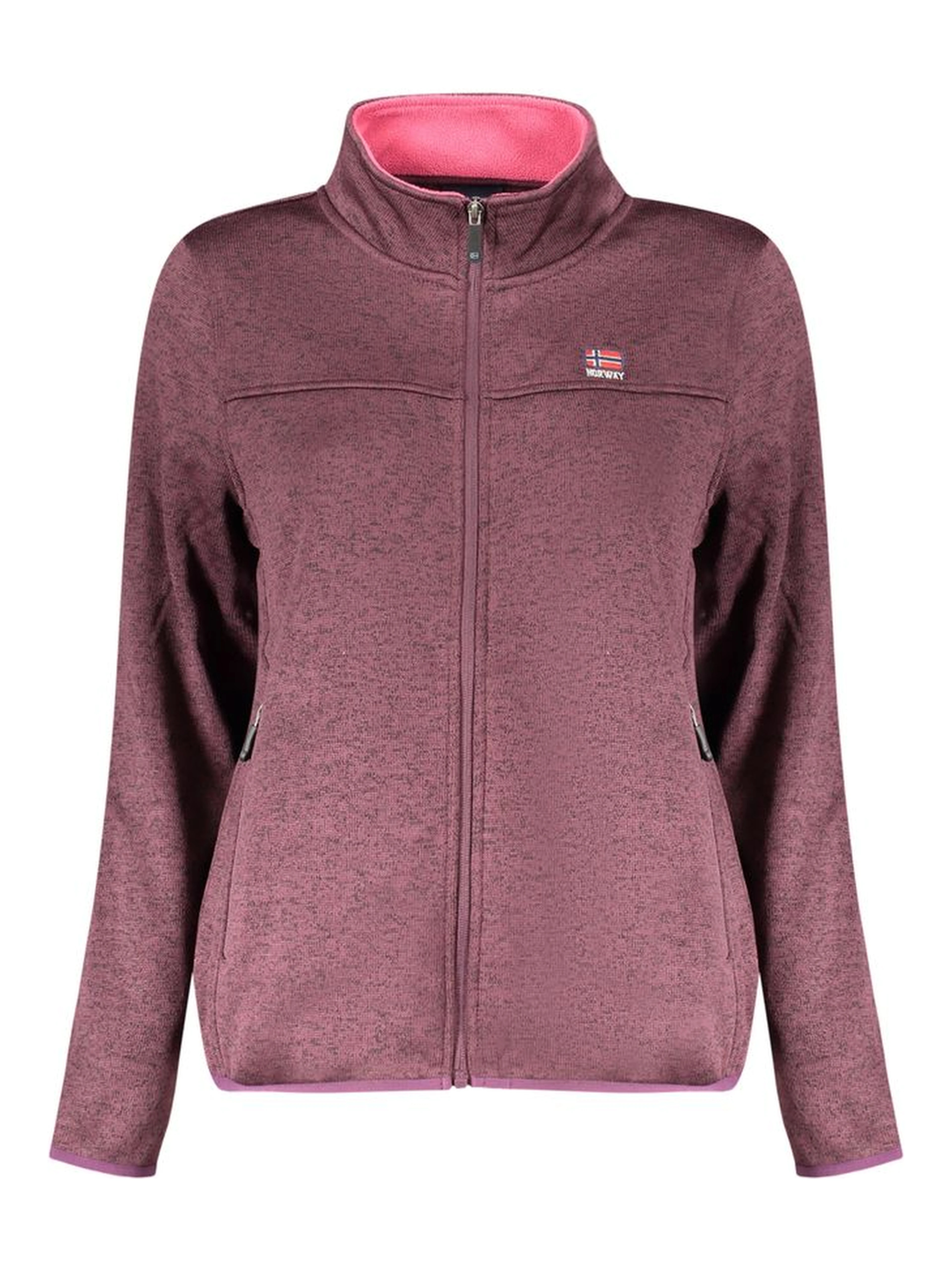 Purple Polyester Women Sweatshirt