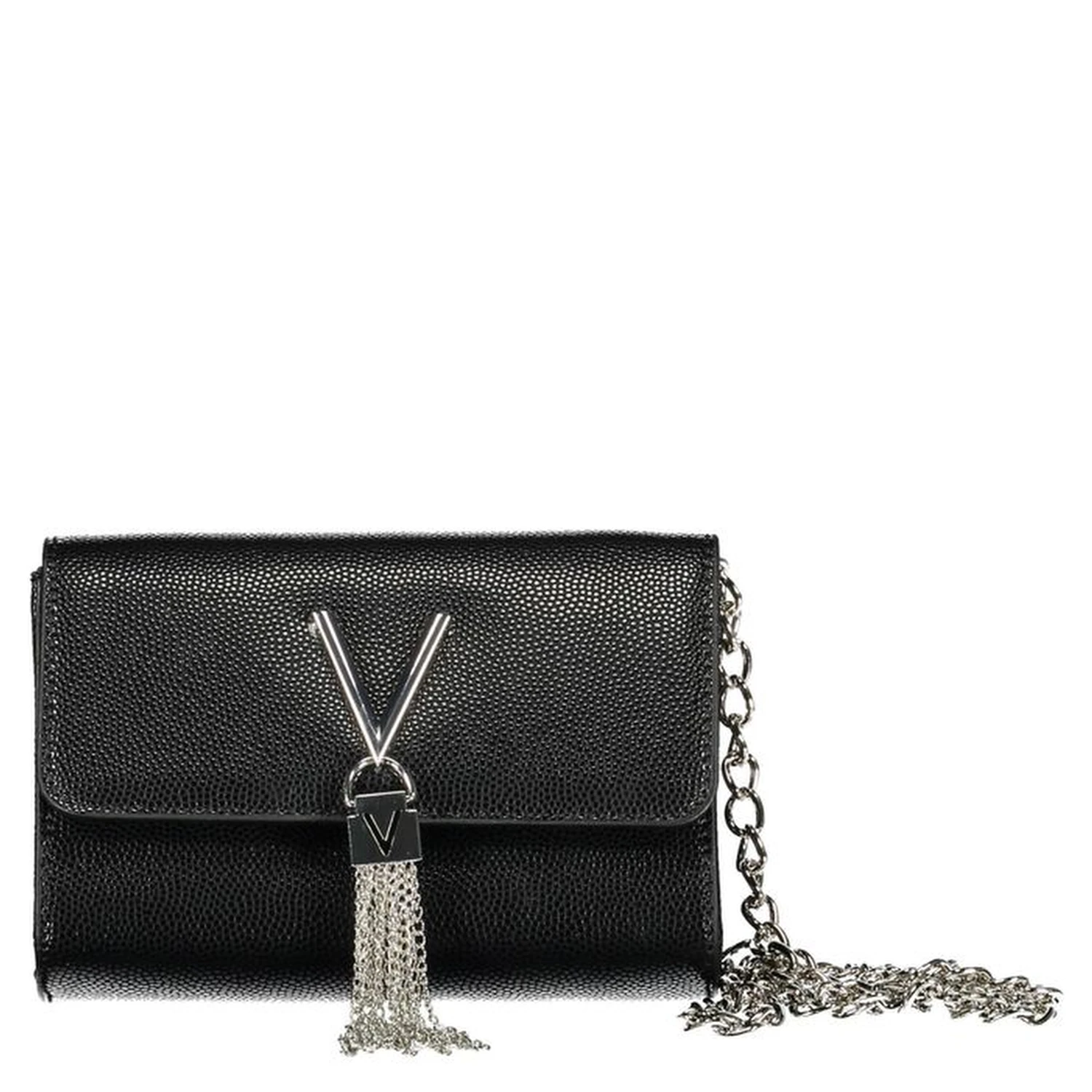 Black Polyurethane Women Handbag