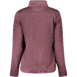 Purple Polyester Women Sweatshirt