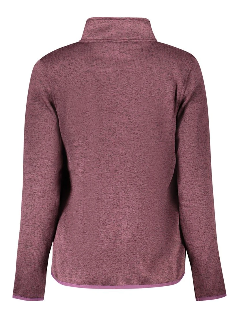 Purple Polyester Women Sweatshirt
