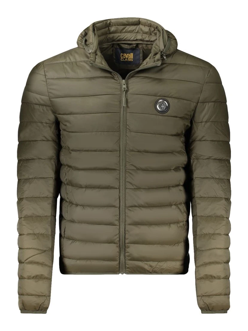 Green Polyester Light Jacket