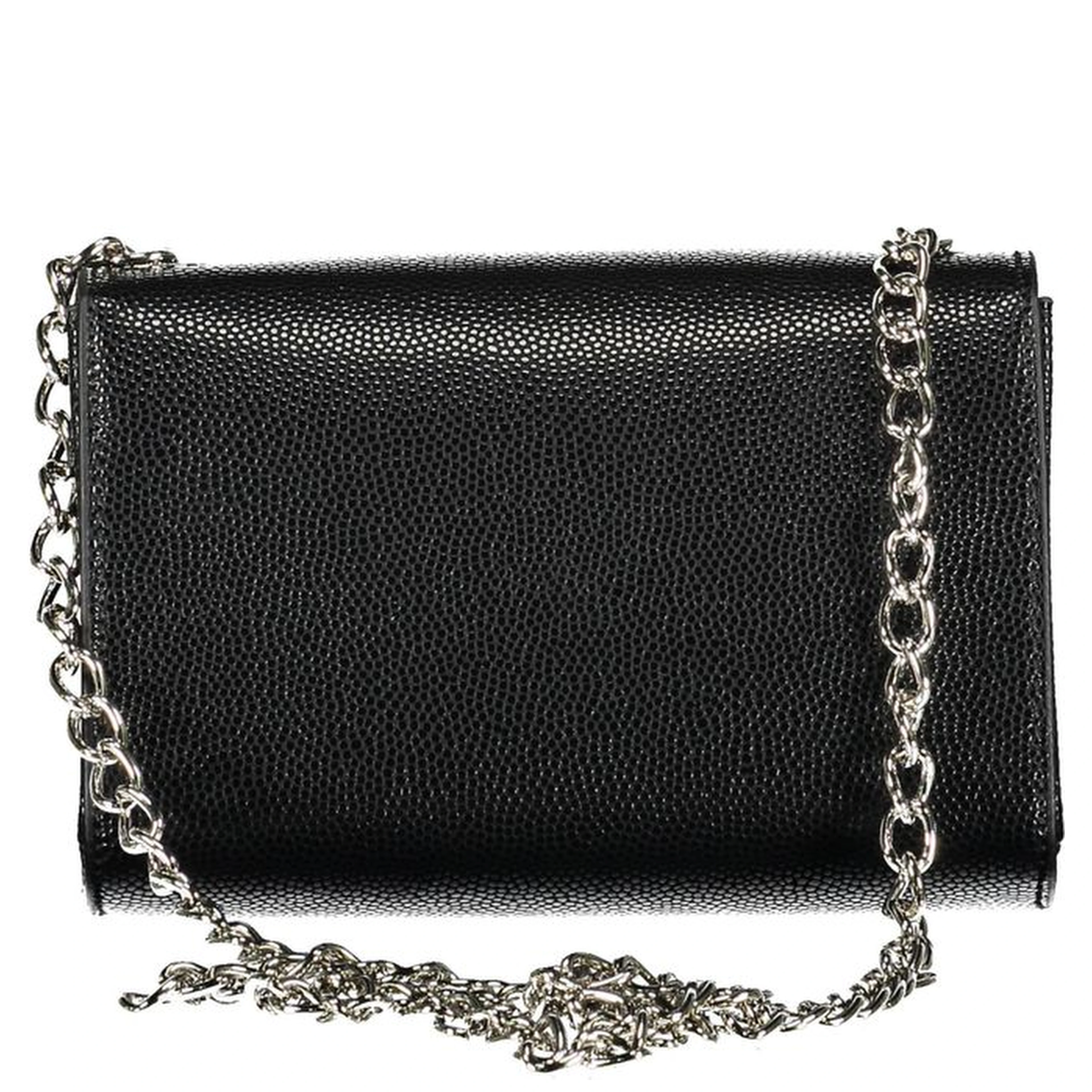 Black Polyurethane Women Handbag