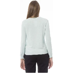 Light Blue Cashmere Women Sweater
