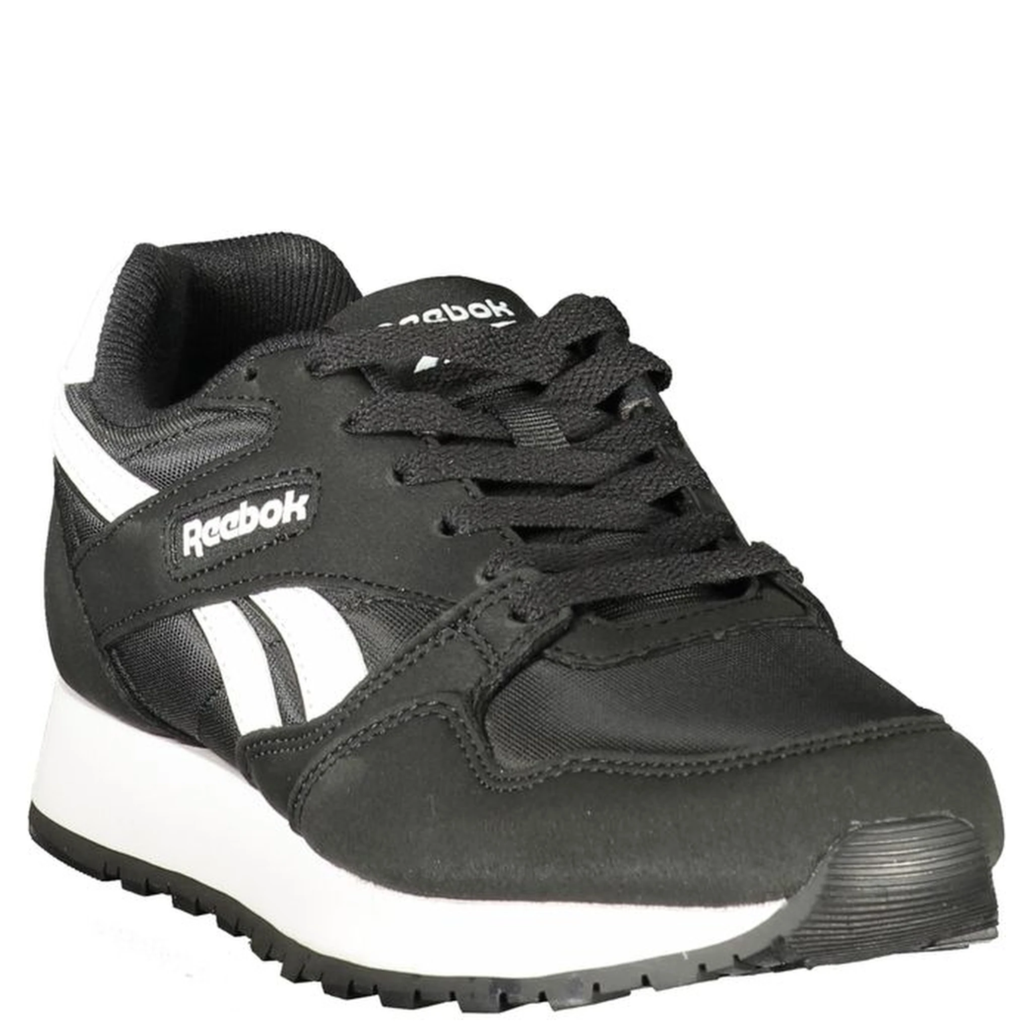 Black Polyester Womens Sneaker