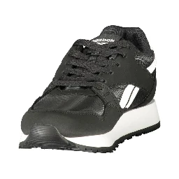 Black Polyester Womens Sneaker