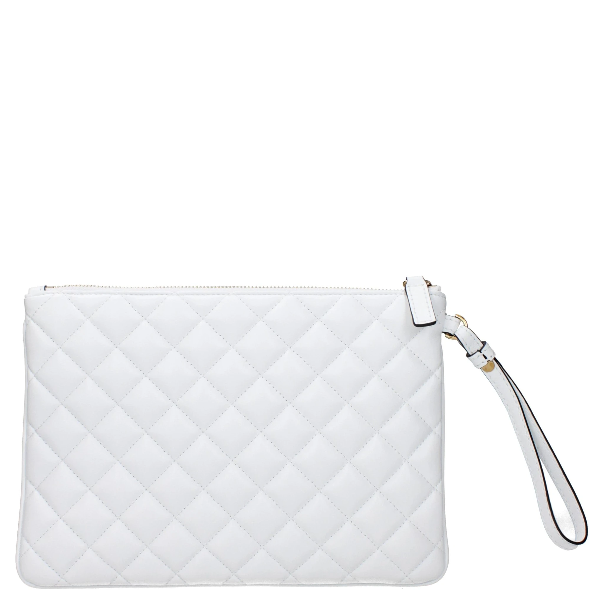 Blue Leather Clutch Bag