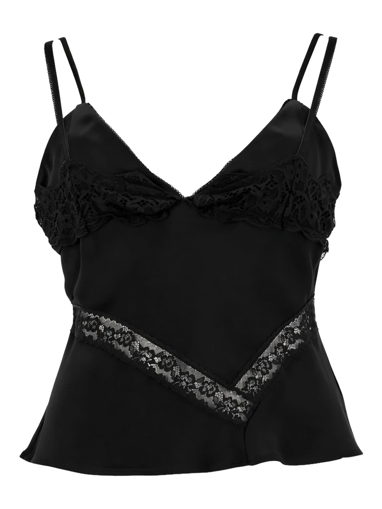 TOP CON DETTAGLI IN PIZZO