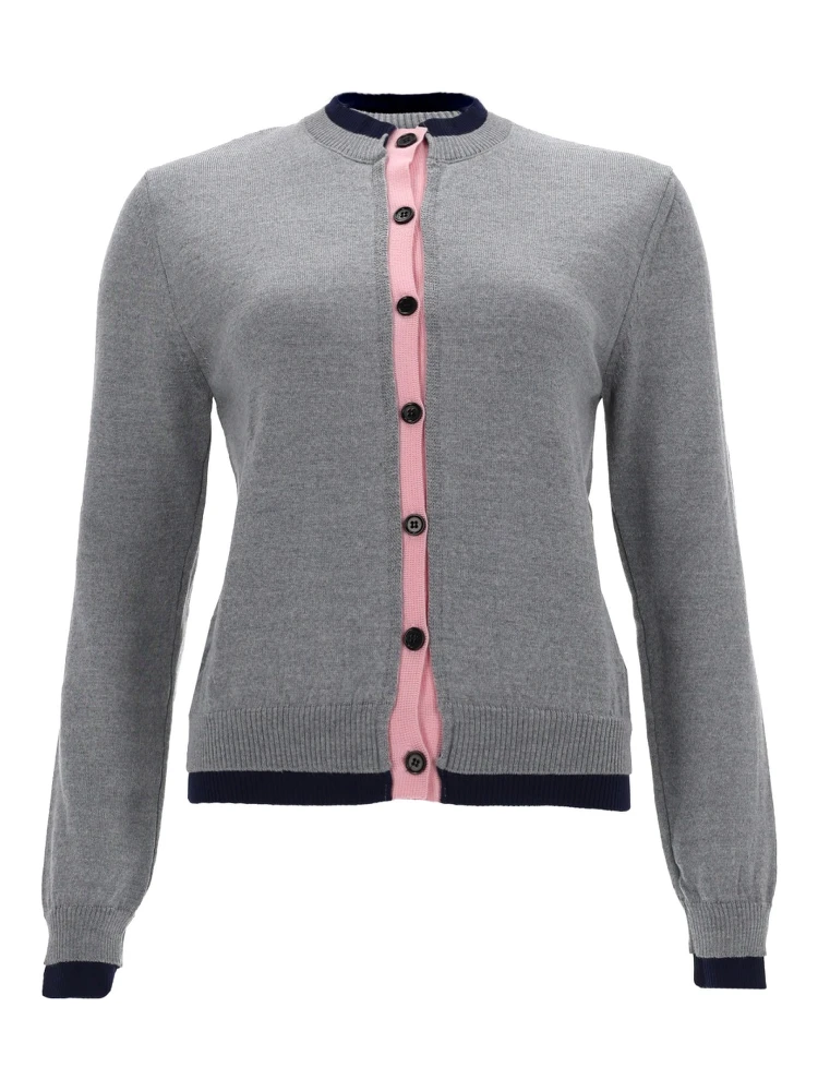 CARDIGAN CON DETTAGLIO DOPPIO BORDO