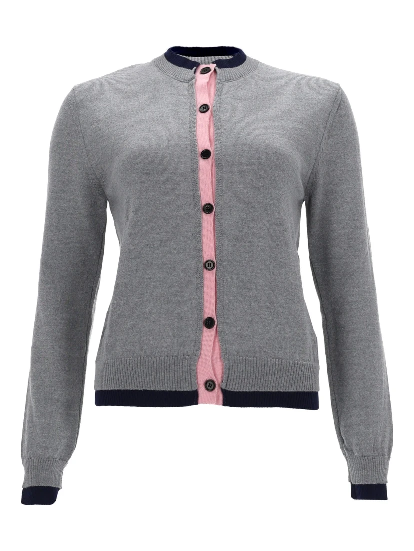 CARDIGAN CON DETTAGLIO DOPPIO BORDO