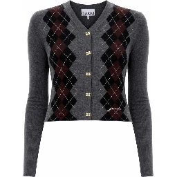 CARDIGAN IN LANA JACQUARD