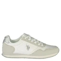 Blue Polyester Athletic Sneakers