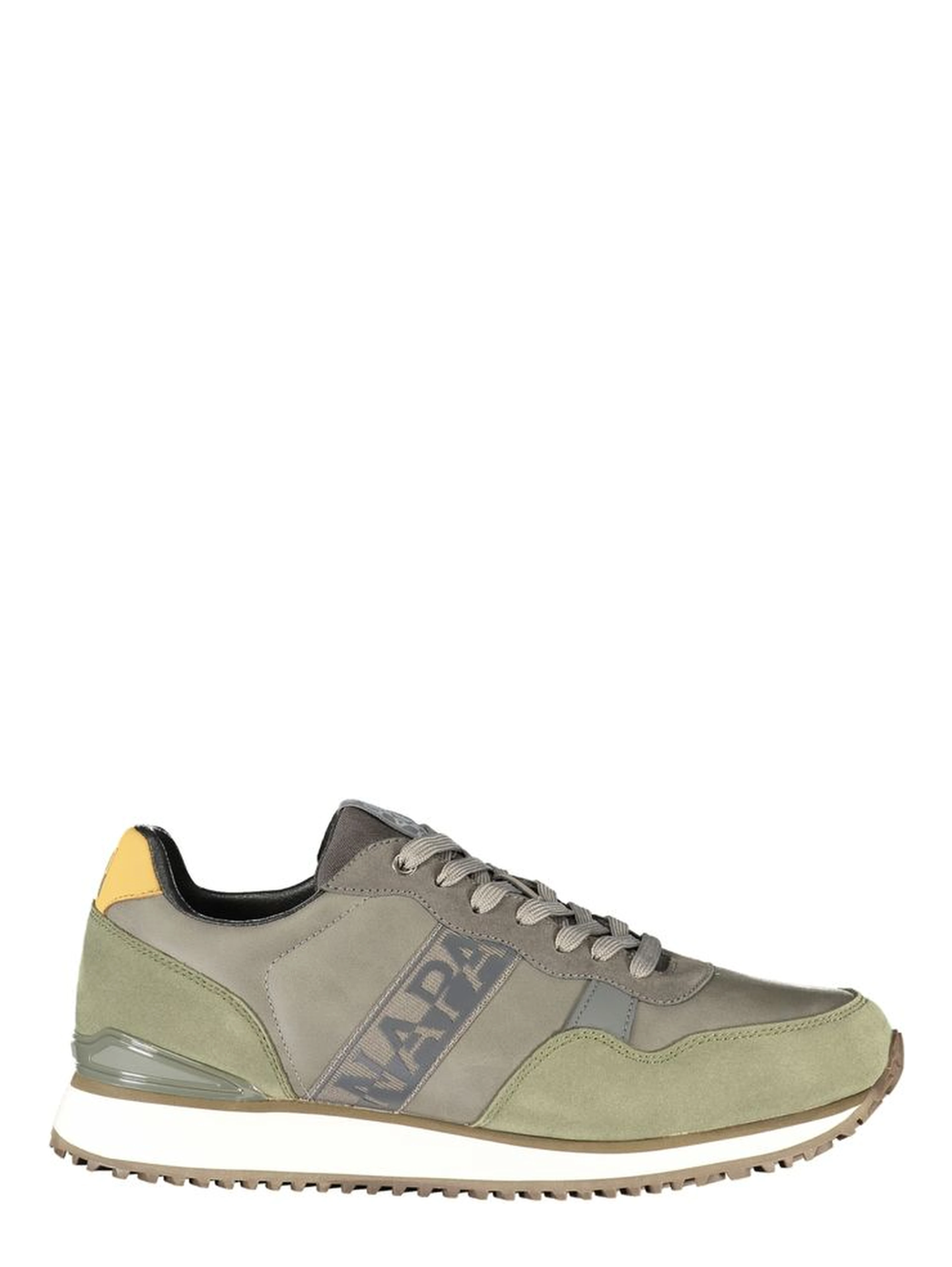 Gray Polyester Athletic Sneakers