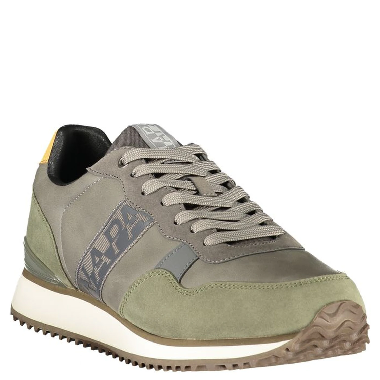 Gray Polyester Athletic Sneakers