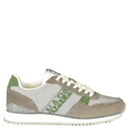 Gray Polyester Athletic Sneakers