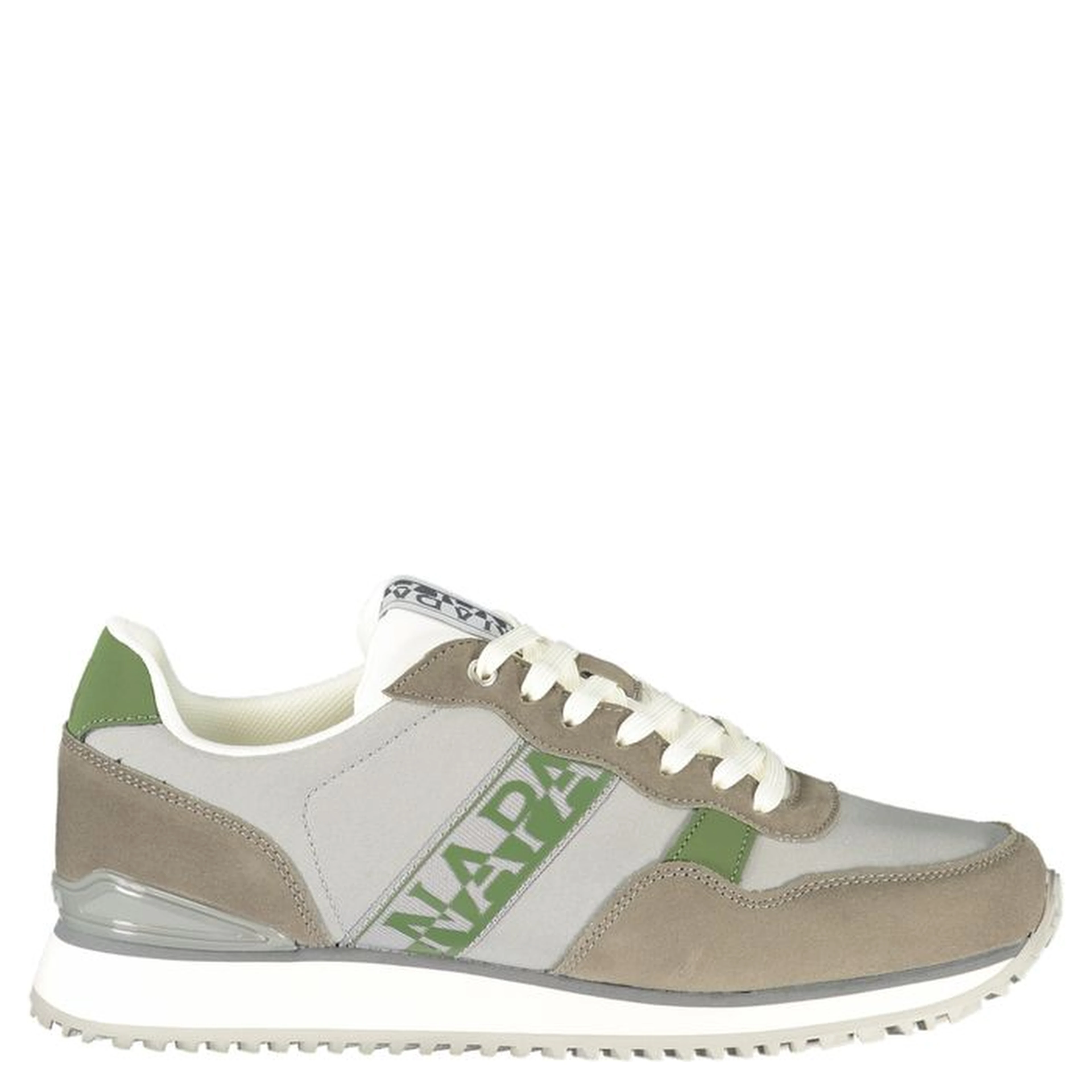 Gray Polyester Athletic Sneakers