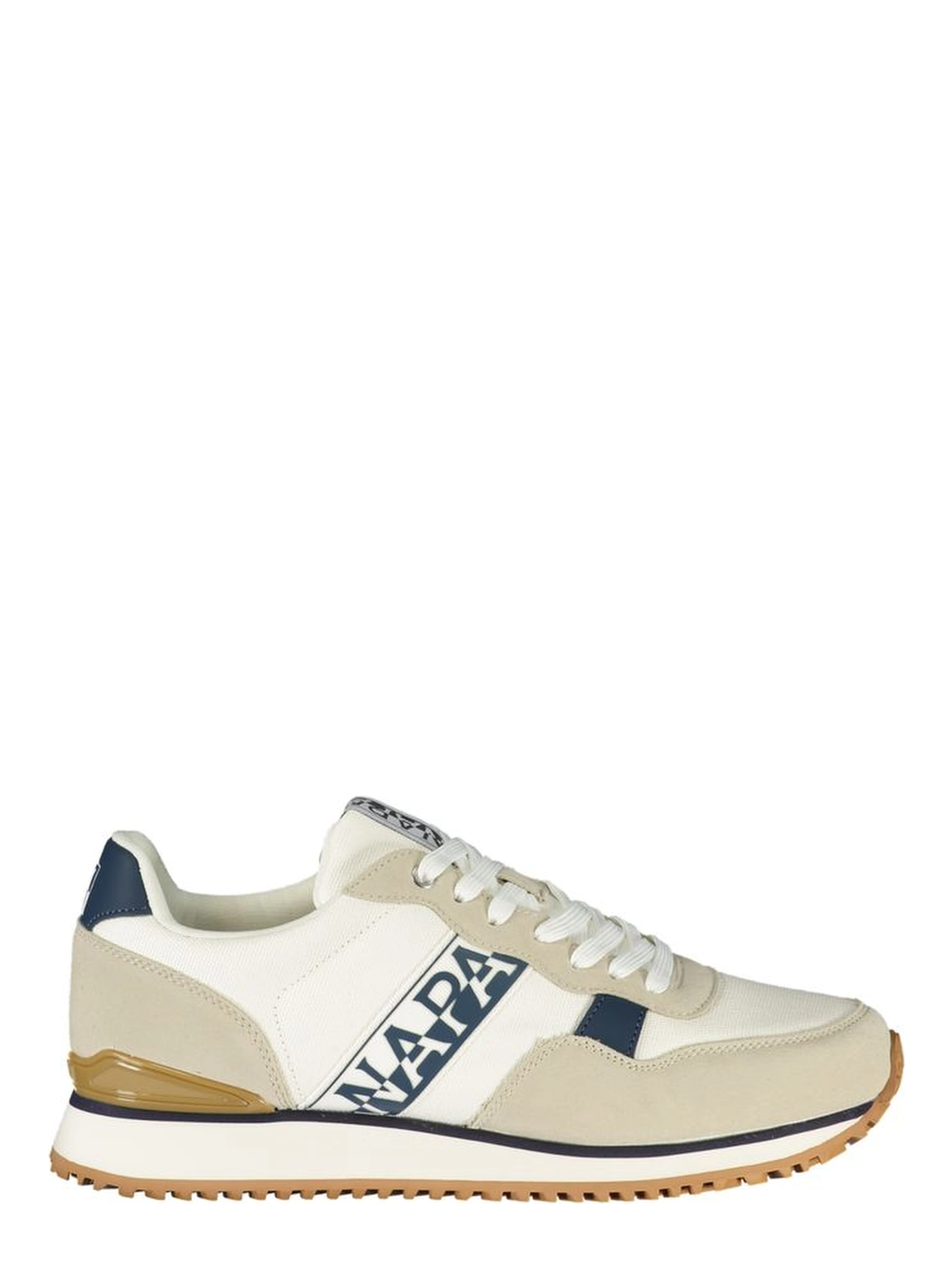 Blue Polyester Athletic Sneakers